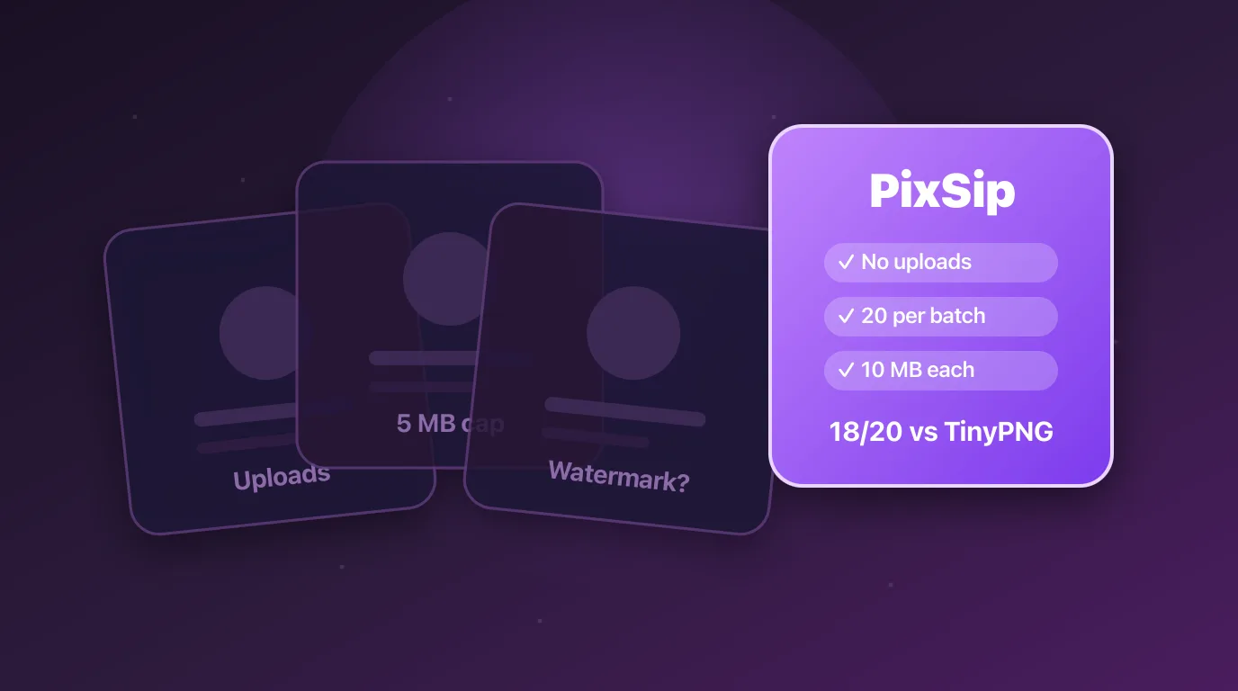 TinyPNG Alternatives: Browser-Side Compression Without the Upload